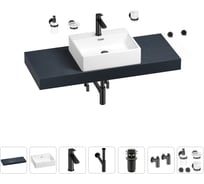 Раковина Wellsee 50 см со столешницей 120 смGraceful Proв наборе 10 в 1 201012522