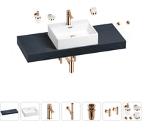 Раковина Wellsee 50 см со столешницей 120 смGraceful Proв наборе 10 в 1 201012529