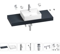 Раковина Wellsee 50 см со столешницей 120 смGraceful Proв наборе 10 в 1 201012526