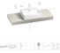 Раковина Wellsee 50 см со столешницей 120 смGraceful Proв наборе 10 в 1 201012520 1
