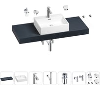 Раковина Wellsee 50 см со столешницей 120 смGraceful Proв наборе 10 в 1 201012521
