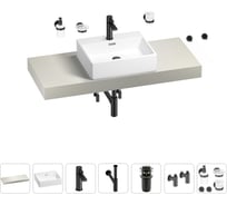 Раковина Wellsee 50 см со столешницей 120 смGraceful Proв наборе 10 в 1 201012517