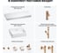 Раковина Wellsee 50 см со столешницей 120 см Graceful Pro 201012559 в наборе 10 в 1 8