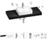 Раковина Wellsee 50 см со столешницей 120 см Graceful Pro 201012561 в наборе 10 в 1 1