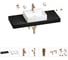 Раковина Wellsee 50 см со столешницей 120 см Graceful Pro 201012564 в наборе 10 в 1 1