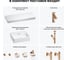 Раковина Wellsee 50 см со столешницей 120 см Graceful Pro 201012554 в наборе 10 в 1 8