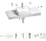 Раковина Wellsee 50 см со столешницей 120 см Graceful Pro 201012556 в наборе 10 в 1 1