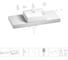 Раковина Wellsee 50 см со столешницей 120 см Graceful Pro 201012560 в наборе 10 в 1 1