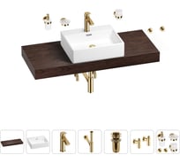 Раковина Wellsee 50 см со столешницей 120 смGraceful Proв наборе 10 в 1 201012543