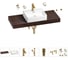 Раковина Wellsee 50 см со столешницей 120 смGraceful Proв наборе 10 в 1 201012543 1