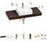 Раковина Wellsee 50 см со столешницей 120 смGraceful Proв наборе 10 в 1 201012548 1