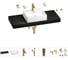 Раковина Wellsee 50 см со столешницей 120 см Graceful Pro 201012563 в наборе 10 в 1 1