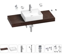 Раковина Wellsee 50 см со столешницей 120 смGraceful Proв наборе 10 в 1 201012546