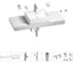 Раковина Wellsee 50 см со столешницей 120 см Graceful Pro 201012551 в наборе 10 в 1 1