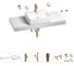 Раковина Wellsee 50 см со столешницей 120 см Graceful Pro 201012558 в наборе 10 в 1 2