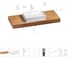 Раковина Wellsee 50 см со столешницей 120 см Pure BY 201011360 в наборе 10 в 1 1