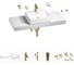 Раковина Wellsee 50 см со столешницей 120 см Graceful Pro 201012553 в наборе 10 в 1 1