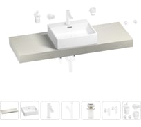 Раковина Wellsee 50 см со столешницей 140 смGraceful Proв наборе 10 в 1 201012580