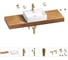 Раковина Wellsee 50 см со столешницей 140 смGraceful Proв наборе 10 в 1 201012598 1