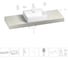Раковина Wellsee 50 см со столешницей 140 смGraceful Proв наборе 10 в 1 201012575 1