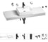Раковина Wellsee 50 см со столешницей 140 см Graceful Pro 201012612 в наборе 10 в 1 1