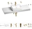 Раковина Wellsee 50 см со столешницей 140 см Graceful Pro 201012618 в наборе 10 в 1 1