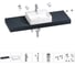 Раковина Wellsee 50 см со столешницей 140 см Graceful Pro 201012586 в наборе 10 в 1 1