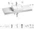 Раковина Wellsee 50 см со столешницей 140 см Graceful Pro 201012616 в наборе 10 в 1 1