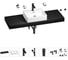 Раковина Wellsee 50 см со столешницей 140 см Graceful Pro 201012622 в наборе 10 в 1 1