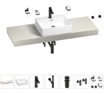 Раковина Wellsee 50 см со столешницей 140 смGraceful Proв наборе 10 в 1 201012577