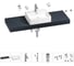 Раковина Wellsee 50 см со столешницей 140 см Graceful Pro 201012581 в наборе 10 в 1 1