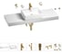 Раковина Wellsee 50 см со столешницей 140 см Graceful Pro 201012613 в наборе 10 в 1 1