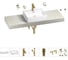 Раковина Wellsee 50 см со столешницей 140 смGraceful Proв наборе 10 в 1 201012573 1