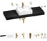 Раковина Wellsee 50 см со столешницей 140 см Graceful Pro 201012623 в наборе 10 в 1 1