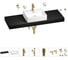 Раковина Wellsee 50 см со столешницей 140 см Graceful Pro 201012628 в наборе 10 в 1 1
