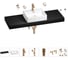 Раковина Wellsee 50 см со столешницей 140 см Graceful Pro 201012629 в наборе 10 в 1 1