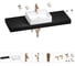 Раковина Wellsee 50 см со столешницей 140 см Graceful Pro 201012624 в наборе 10 в 1 1