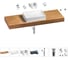 Раковина Wellsee 50 см со столешницей 140 смPure BY201011481 в наборе 9 в 1 201011481 1