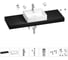 Раковина Wellsee 50 см со столешницей 140 см Graceful Pro 201012626 в наборе 10 в 1 1