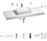 Раковина Wellsee 50 см со столешницей 140 см Pure BY 201011516 в наборе 10 в 1 1