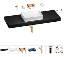 Раковина Wellsee 50 см со столешницей 140 см Pure BY в наборе 9 в 1 201011549