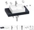 Раковина Wellsee 50 см со столешницей 80 см Graceful Pro в наборе 10 в 1 201012401 1