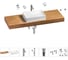 Раковина Wellsee 50 см со столешницей 140 смPure BY201011476 в наборе 10 в 1 201011476 1