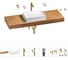 Раковина Wellsee 50 см со столешницей 140 смPure BY201011473 в наборе 10 в 1 201011473 1