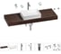 Раковина Wellsee 50 см со столешницей 140 см в наборе 10 в 1 Pure BY 201011491 1