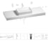 Раковина Wellsee 50 см со столешницей 140 см Pure BY в наборе 10 в 1 201011520 1