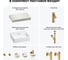 Раковина Wellsee 50 см со столешницей 80 см Graceful Pro в наборе 10 в 1 201012398 8