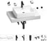 Раковина Wellsee 50 см со столешницей 80 см Graceful Pro в наборе 10 в 1 201012437 1