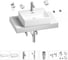 Раковина Wellsee 50 см со столешницей 80 см Graceful Pro в наборе 10 в 1 201012431 1