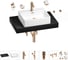 Раковина Wellsee 50 см со столешницей 80 см Graceful Pro в наборе 10 в 1 201012449 1